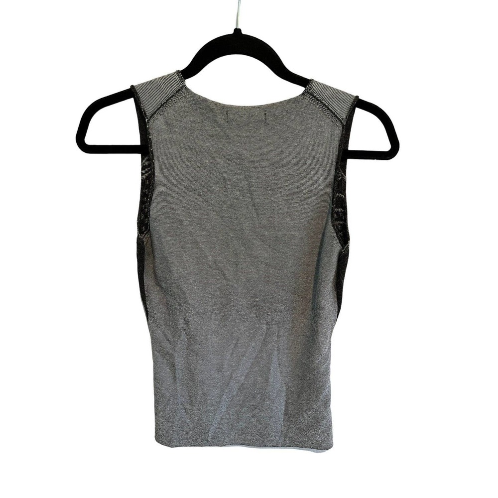 LLUIS GENERO Alchemy Womens Sweater Knit Tank Blue Gray Art to Wear Sz S - Picture 2 of 5